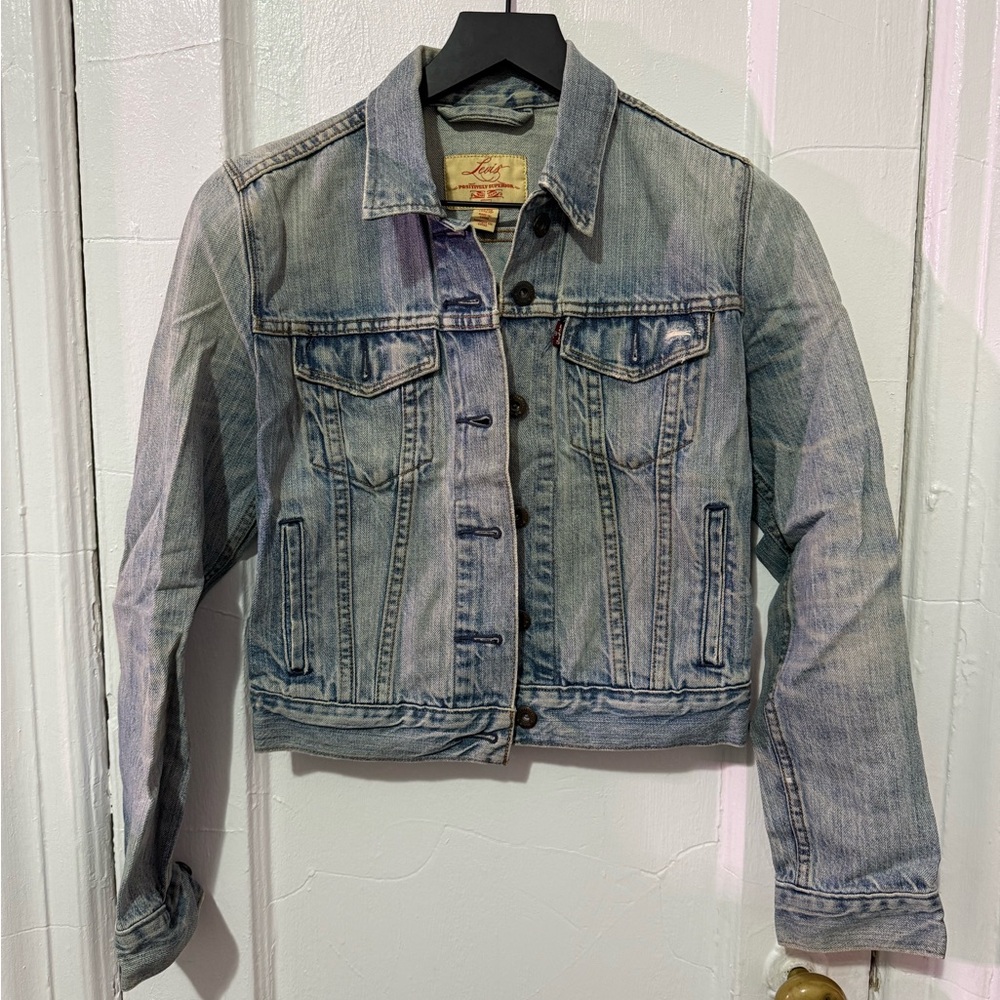 LEVIS WOMENS BLUE DENIM JACKET